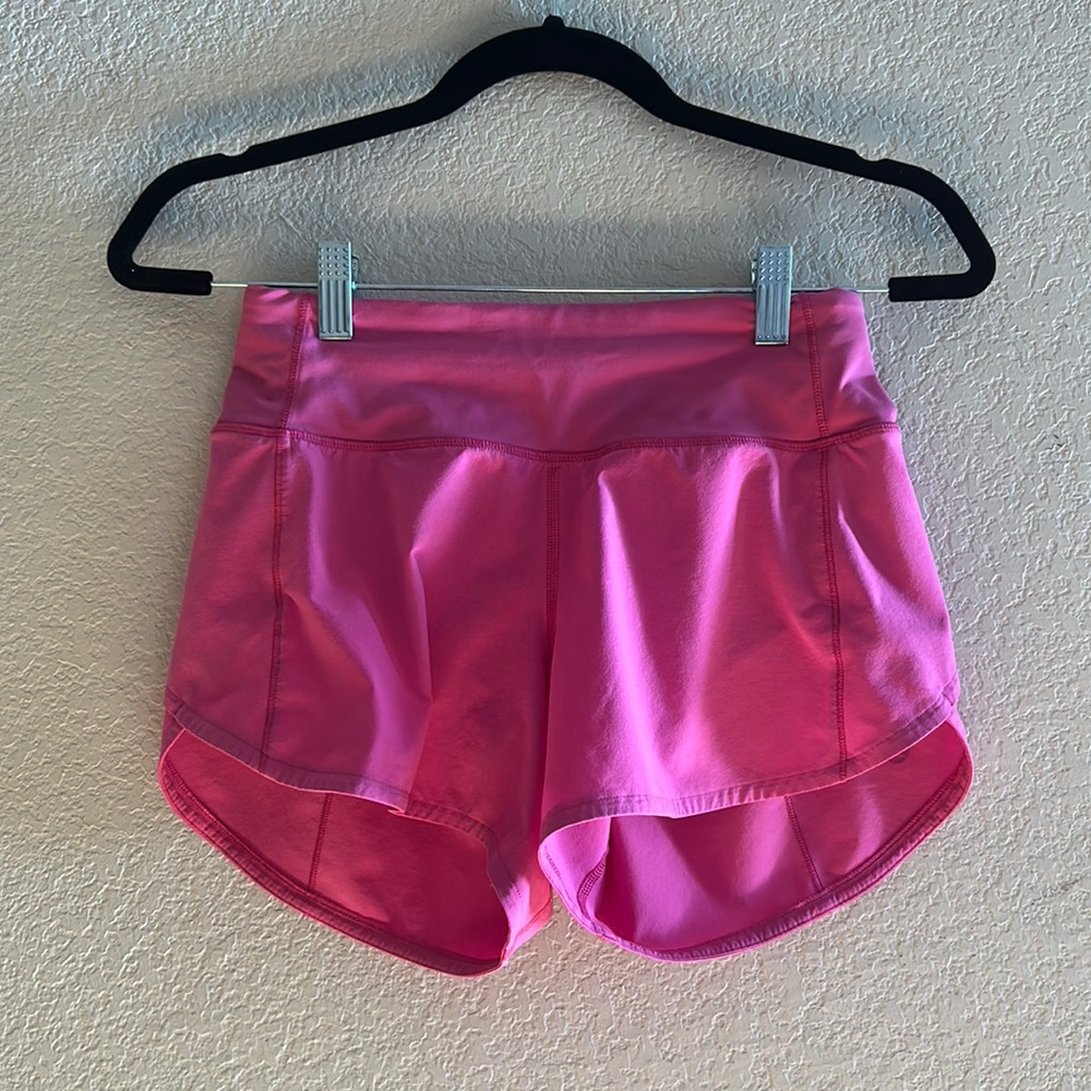 Lululemon sonic pink speed ups MR 4”